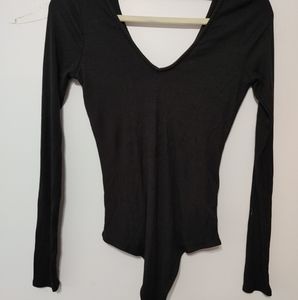 Black bodysuit sweater